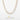 Gold-tone tennis necklace, shown with gold and silver color options
