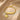 Gold-tone curved bar bracelet for women with a crown charm, engraved