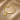 Gold-tone curved bar bracelet for kids with a flower charm, engraved