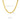 Collar de cadena de serpiente plana en tono dorado, 3 mm de ancho, 45 cm de largo