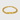 Pulsera de eslabones curb en tono dorado con placa ovalada lisa, sin grabado, largo fijo de 21 cm