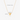 ハートペンダントネックレスのサイズ図(チェーン40cm+5cm(15.7in+2in)、ペンダント8mm x 5mm(0.3in x 0.2in))