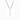Collar plateado de prisma cuadrado sin grabado