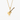 Gold-tone guitar pendant necklace with Customize Text sample engraving