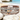 Multilayer strand bracelet with leaf-shaped beads and clasp on white rocks at the beach