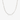 Silver-tone paperclip chain necklace on a light background