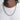 man in a white t-shirt wearing a silver-tone rope chain necklace