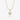 gold-tone snowflake pendant necklace with cubic zirconia on a snake chain