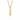 Plain gold-tone bar pendant necklace on a box chain, no engraving