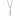 Plain silver-tone bar pendant necklace on a box chain, no engraving