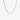 Silver-tone rhombus link chain necklace on white background