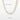 Gold-tone tennis necklace dimensions, 19.7 in length, 0.16 in stones, 18 g