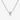 Collar de cadena box en tono plateado con dije de barril estriado sobre fondo blanco