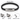 Pulsera cable negra de 22.5 cm (8.9 in), para muñecas de 18–20 cm (7.1–7.9 in), detalles USB-C y Lightning