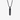 Black engraved bar pendant necklace with Customize Text sample engraving, front view