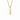 Gold-tone engraved bar pendant necklace with Customize Text sample engraving, front view
