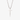 Silver-tone cross pendant necklace without engraving on a light background