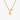 Gold-tone heart toggle necklace with pavé heart accent without engraving