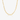 Gold-tone paperclip chain necklace on a light background