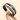 Black multilayer bracelet with gold-tone clasp and infinity charm on cream background