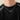 man in a black t-shirt wearing a silver-tone chain necklace with a stacked rings pendant