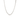 Silver-tone snake chain necklace on a white background