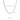 Rhombus link chain necklace size diagram, length 21.6in (55cm), width 0.12in (0.3cm), weight 30g